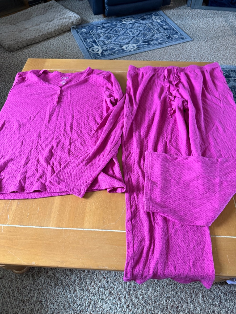 croft & barrow Hot Pink Women's Pajama Set